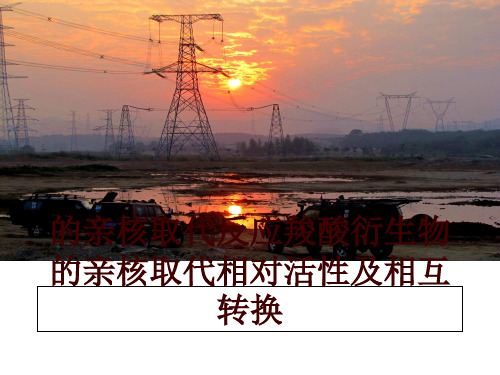最新的亲核取代反应羧酸衍生物的亲核取代相对活性及相互转换PPT课件