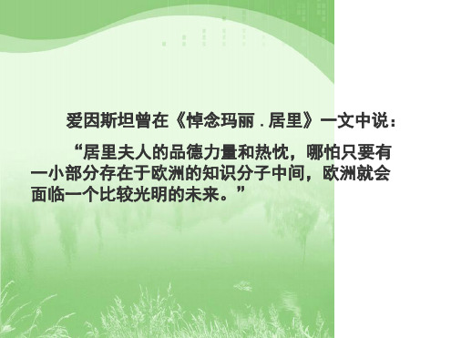 居里夫人简介
