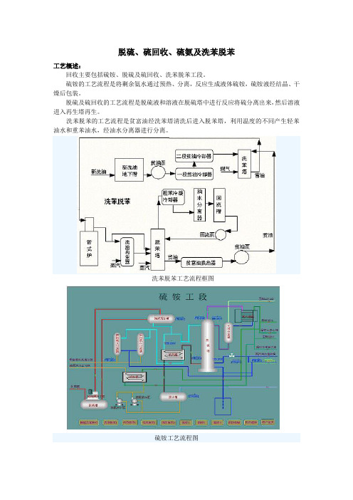 脱硫、硫回收、硫氨及洗苯脱苯