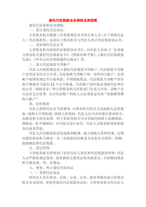 委托代征税款业务规程及流程图