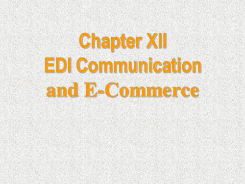 物流专业英语(第2版)[电子教案]Chapter XII