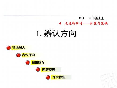 青岛版三年级数学上册第四单元 走进新农村——位置与变换PPT课件