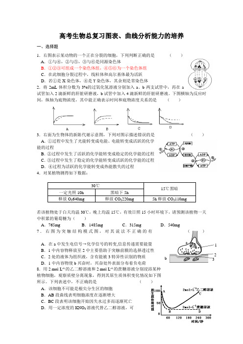 高考生物总复习图表