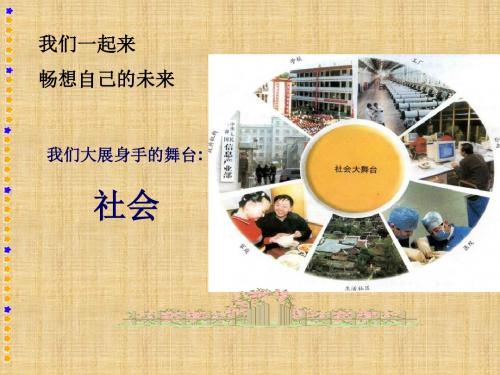 人教版历史与社会七下《在社会中成长》ppt课件