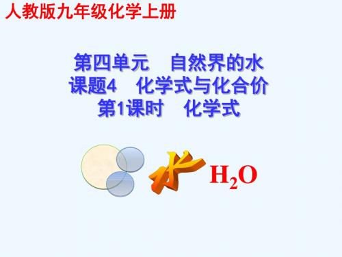 人教版 九年级 化学 化学式与化合价(第一课时)