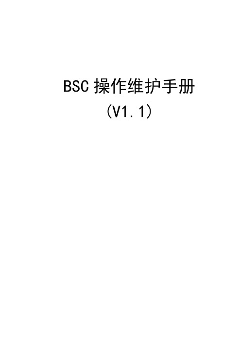 平衡计分卡-BSC操作维护手册V11 精品