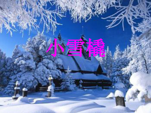 新人教版二年级音乐下册：《小雪橇》课件2