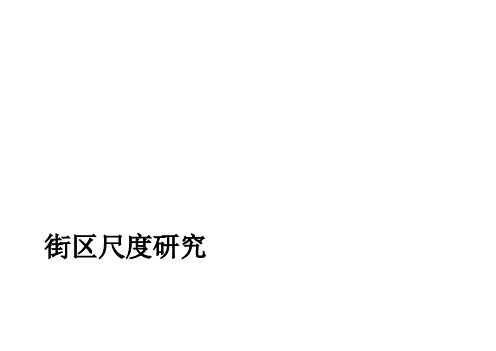 街区尺度研究