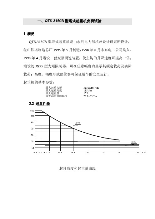 03-005 3150B型塔式起重机负荷试验方案