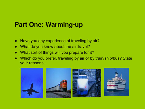 航空商务英语Unit 1 An Airline Job