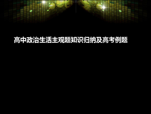 政治生活主观题主体公民总结(与“制度”有关的文档共3张)