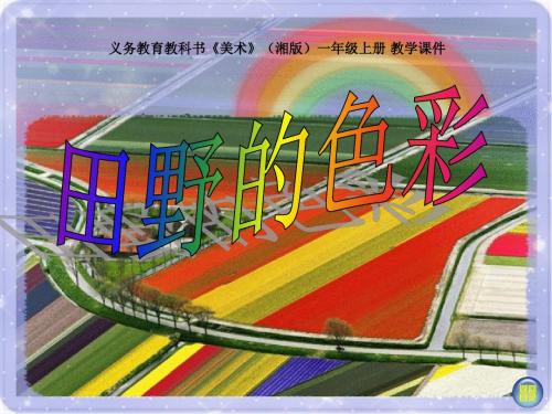义务教育教科书《美术》(湘版)一年级上册 田野的色彩 教学课件