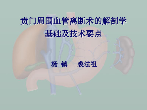 贲门周围血管离断术PPT课件