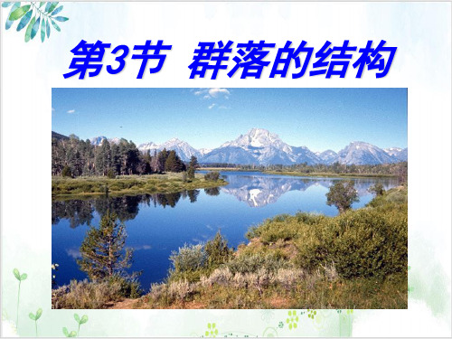 人教版高中生物必修3群落的结构(3)(28张)-PPT优秀课件