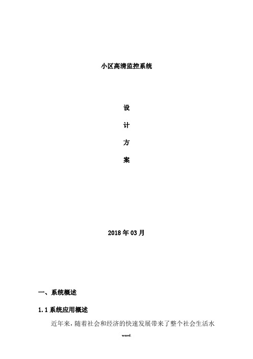 小区高清网络监控-精选.