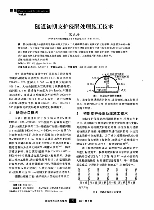 隧道初期支护侵限处理施工技术