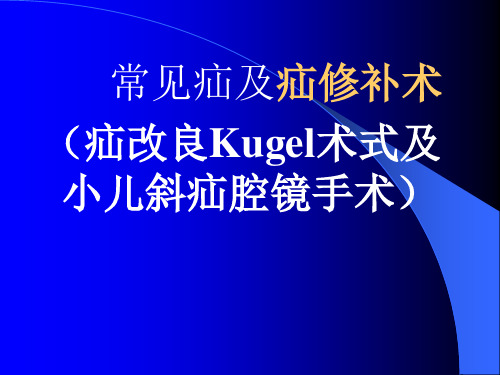 常见疝及疝修补术-疝修补术方法