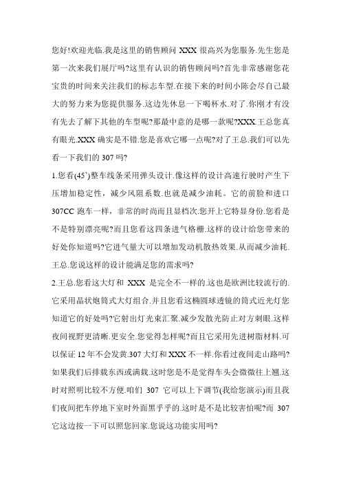 标致-307产品介绍