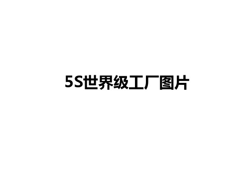 标杆企业5S现场管理图片