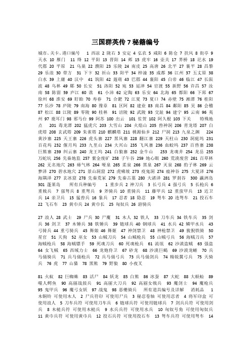 三国群英传7编号
