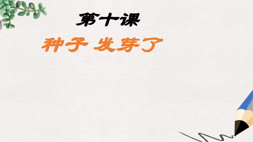 【推荐】三年级科学下册《种子发芽了》公开课课件1