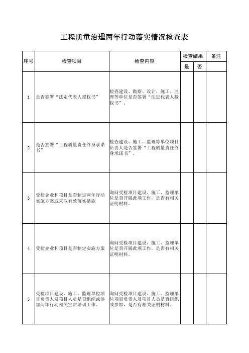 1.3.两年行动检查表