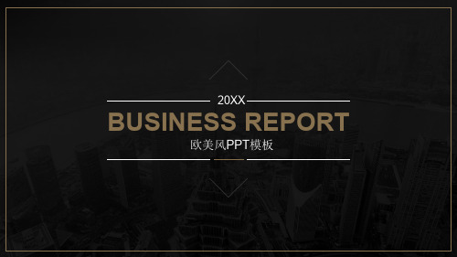 欧美最新工作汇报年终总结新年计划PPT模板