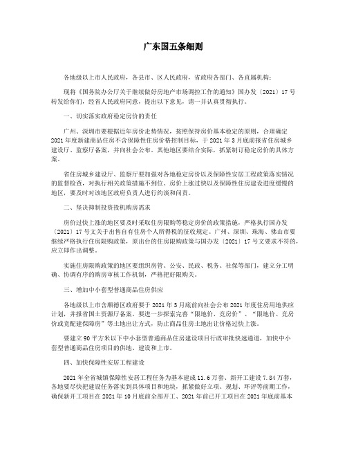 广东国五条细则