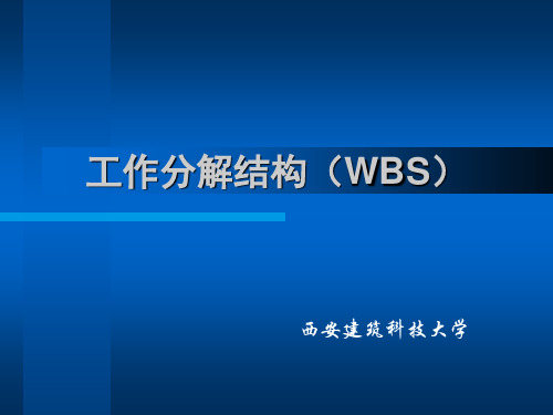 工作分解结构