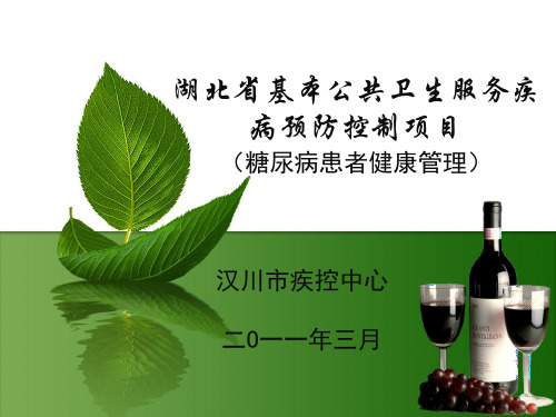 基本公共卫生服务糖尿病患者管理1精品PPT课件