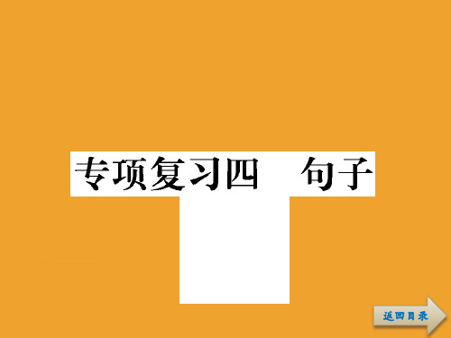 六年级下册语文总复习课件专项复习4 句子 (共117张PPT) (全国通用)