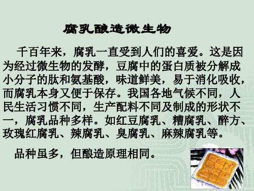高中生物-课题2腐乳的制作课件-新人教版选修1