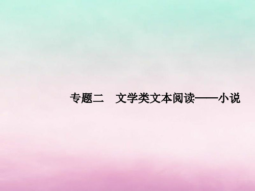 2019版高考语文一轮复习 第一部分 现代文阅读 专题二 文学类文本阅读——小说课件