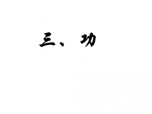 苏科版物理九年级上册11.3功 课件(共39张PPT)