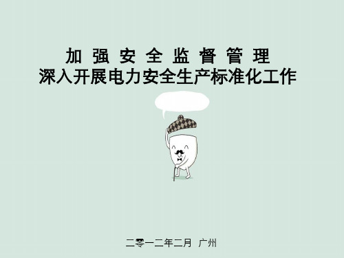电力安全生产标准化
