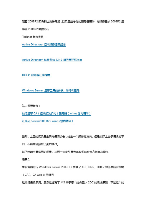 CA证书服务器从2003迁移到2008 R2!