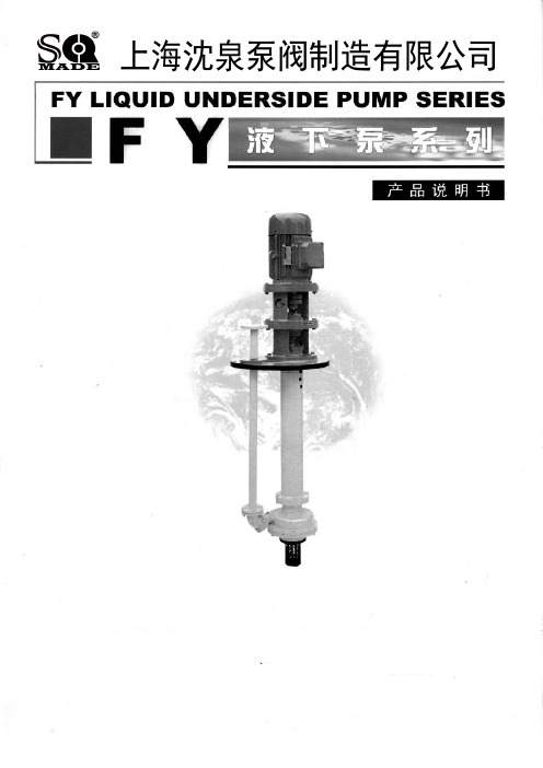 FY耐腐蚀液下泵品牌型号及参数说明