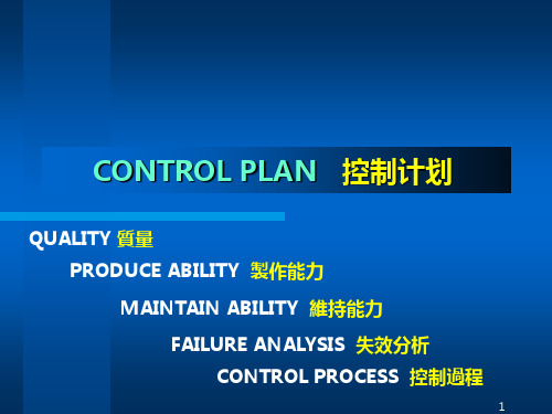 control-plan-(控制计划)课件