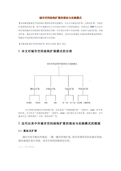 城市空间扩展理论