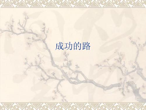 语文A版二下《成功的路》ppt