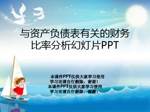 与资产负债表有关的财务比率分析幻灯片PPT