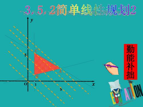 高中数学第三章不等式3.5.2简单的线性规划课件2新人教B版必修5
