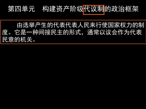 人教版选修二   第4单元  构建资产阶级代议制的政治框架第一课    英国君主立宪制的建立课件23张