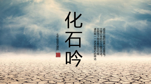 人教部编版初中语文化石吟7年级PPT教学课件