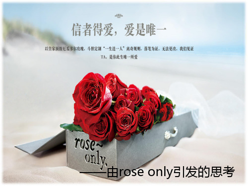 roseonly引发的思考