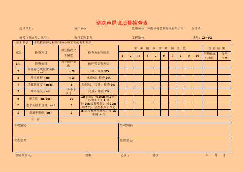5.9环保绿化工程检查表(ZJ901~910)