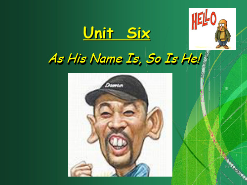 新视野第二册unit 2 sectionA