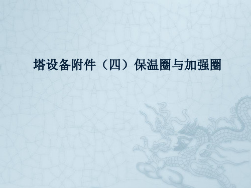 4塔设备的附件四保温圈与加强圈