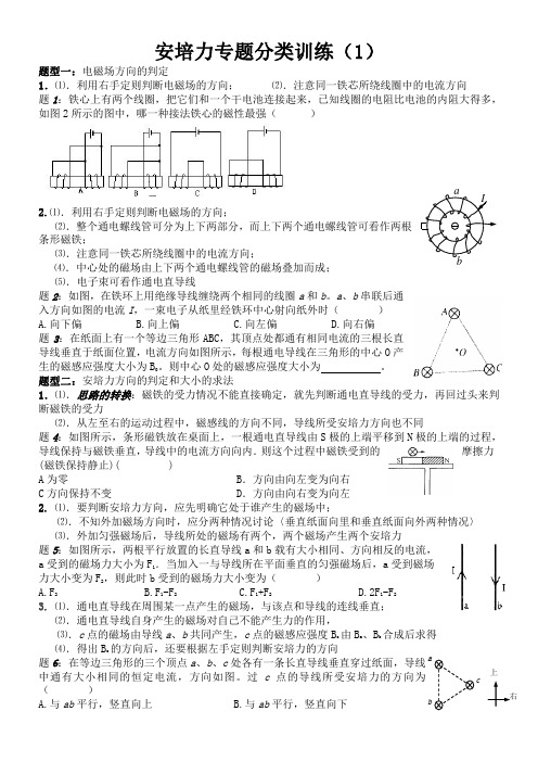 安培力专题1