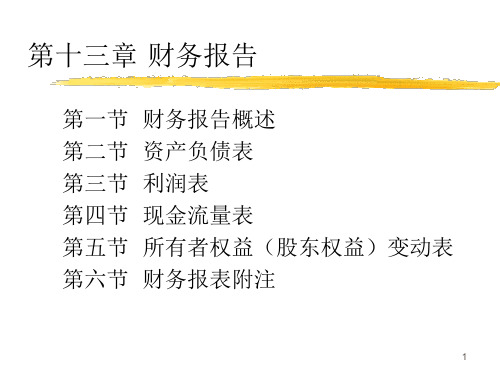 Ch13财务报告